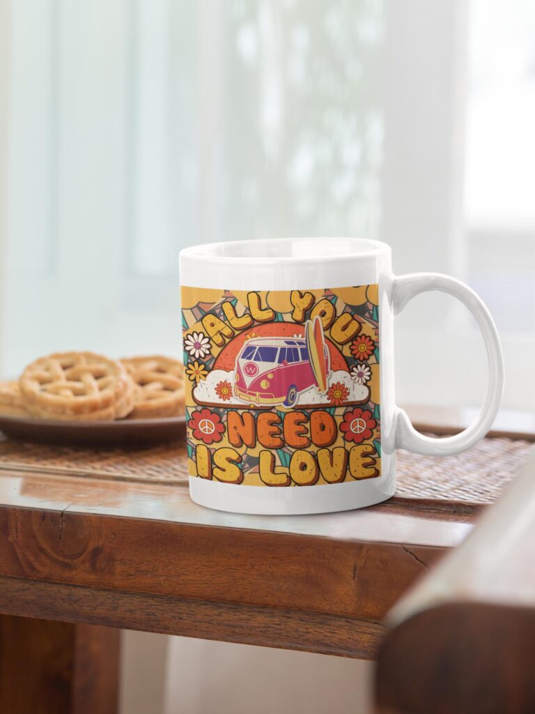 All You Need Is Love Retro Coffee Mug