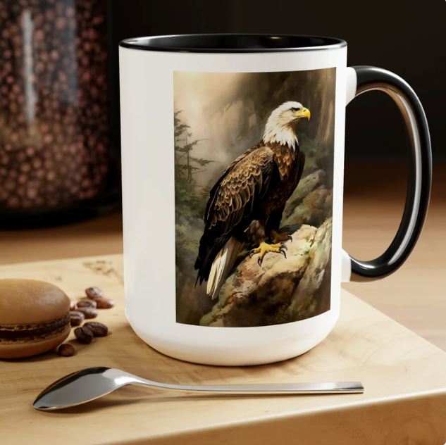 Bald Eagle Vintage Birds Coffee Mug