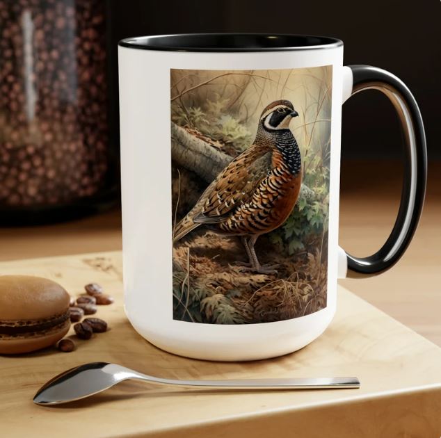 Northern Bobwhite Vintage Birds Coffee Mug