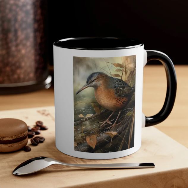 Virginia Rail Vintage Birds Coffee Mug